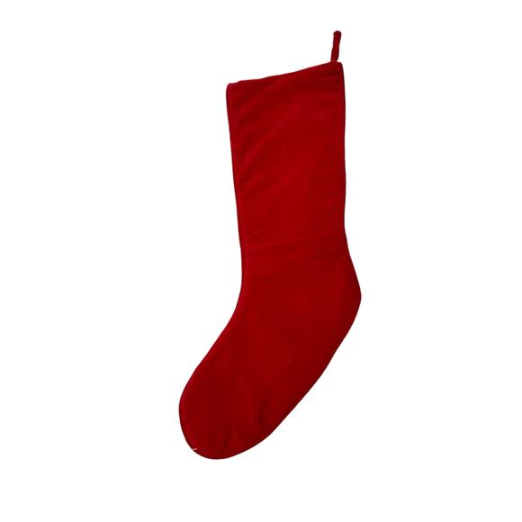 Vintage Needle Crafts Needlepoint Stocking Santa Velvet‎ back and Fabric Lined - Picture 5 of 6